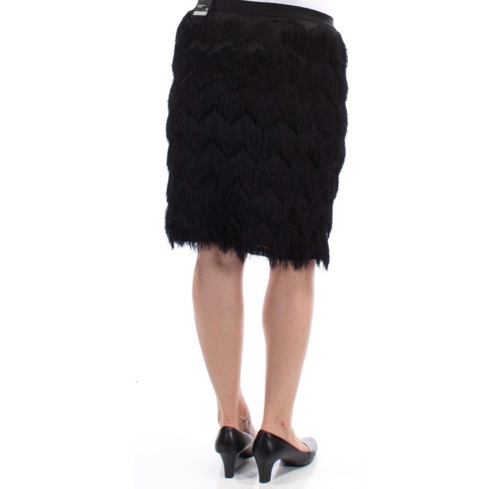 Alfani Fringed Knee Length Shift Skirt